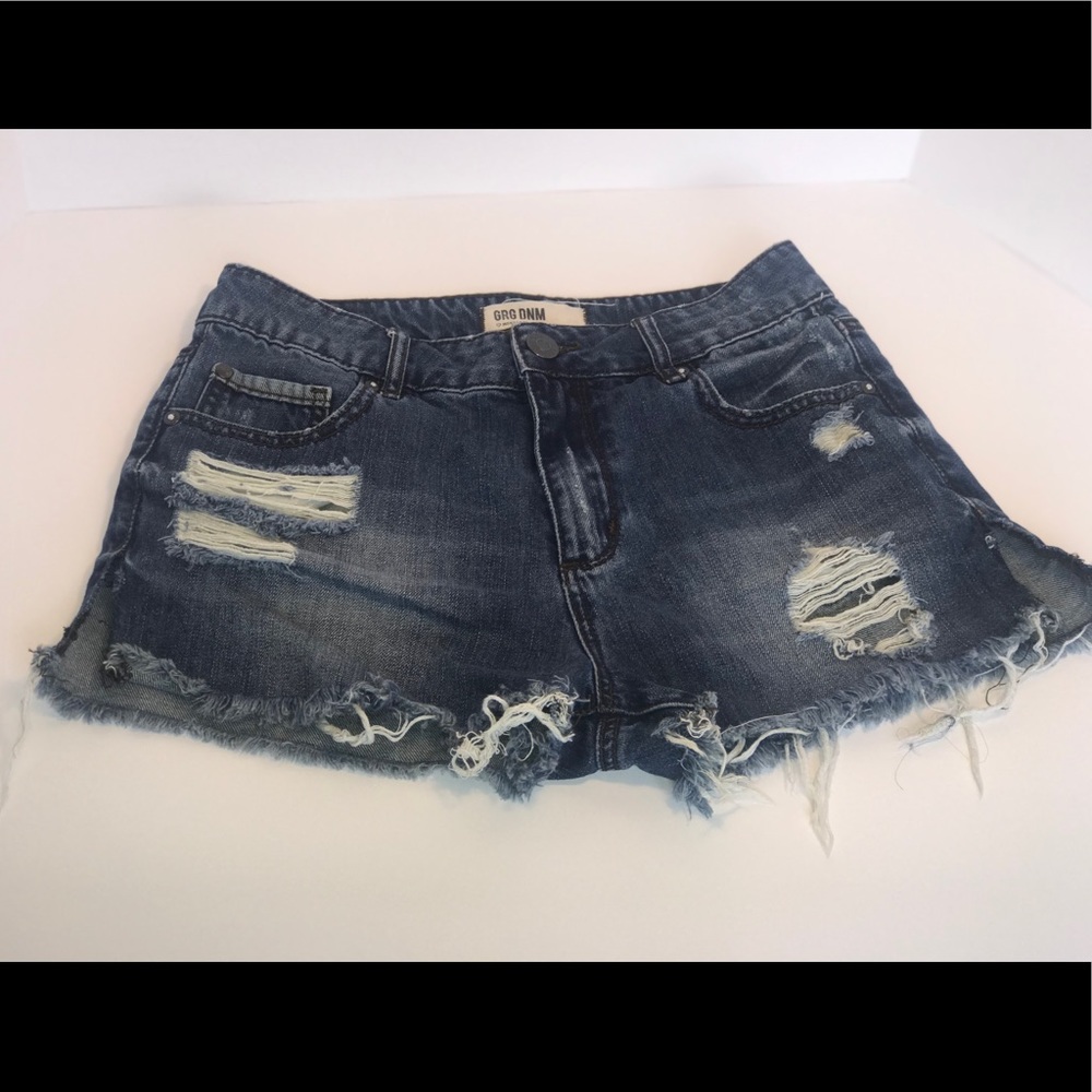 GRG DNM Destroyed Jean Short Shorts Size 1